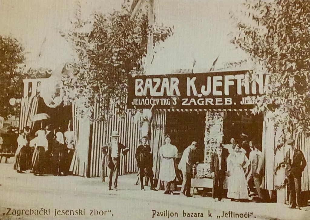 Zagrebački zbor 1910. godine. Paviljon bazara